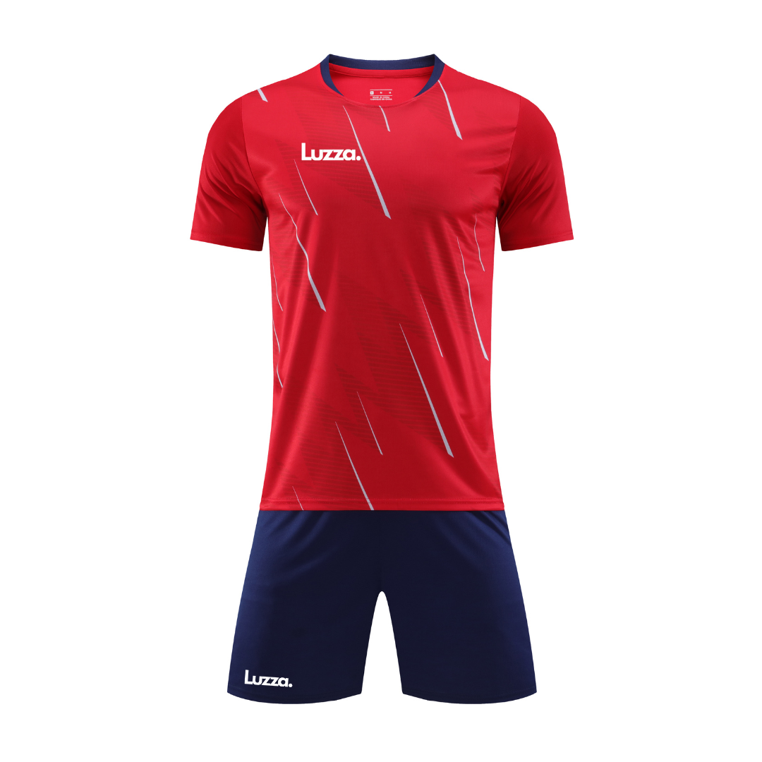 Red and Navy Soccer Kit