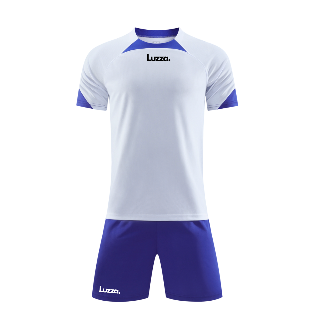 Classic White & Blue Soccer Kit